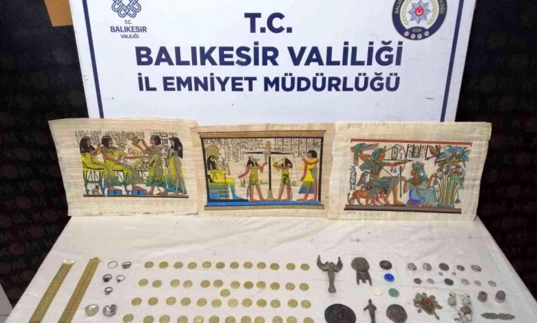 Balıkesir haber | Bandırma'da tarihi eser kaçakçılığına operasyon