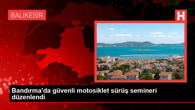 Bandırma'da güvenli motosiklet sürüş semineri düzenlendi