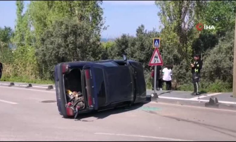 Bandırma'da trafik kazası: 1 yaralı